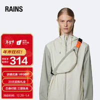 RAINS Bum Bag Mini 单肩包防水斜挎包胸包休闲腰包 水泥灰-化石白