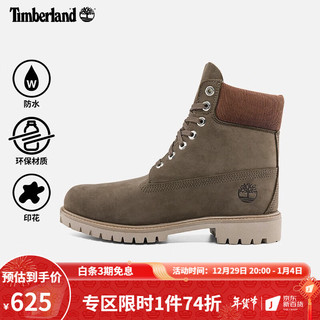 Timberland 官方男鞋新款6寸靴户外休闲防水|A2J6J A2J6JW/深棕色 43.5