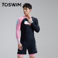 TOSWIM 拓胜 男士长袖冲浪服套装 缤纷乐章 TS210550032004