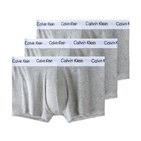 Calvin Klein CK 男士平角内裤 3条装 送男友礼物 U2664G KS0灰色 M
