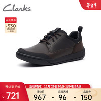 Clarks 其乐 男士低帮鞋春秋运动鞋户外鞋防水休闲鞋潮鞋厚底AshcombeLoGTX 棕色261520837 39.5