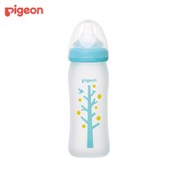 抖音超值购：Pigeon 贝亲 自然实感宽口径硅橡胶护层彩绘奶瓶240ml（树）