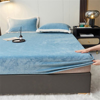 SHU XIN YUAN 舒心缘 牛奶绒枕套 浅兰 48*74cm 两只装