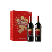 京东京造 法国干型红葡萄酒 2018年 2瓶*750ml套装 礼盒装