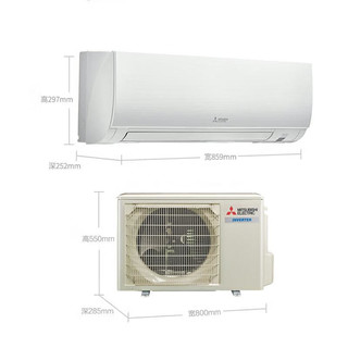 MITSUBISHI ELECTRIC 三菱电机 MSZ-LZ09VF 新一级能效 壁挂式空调 1匹