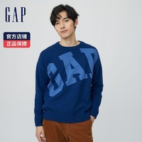 Gap 盖璞 男女装冬季新款LOGO宽松套头毛衣883666情侣装保暖内搭针织衫