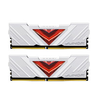 JUHOR 玖合 忆界系列 白甲 DDR4 3600MHz 台式机内存 马甲条 白色 16GB 8GBx2