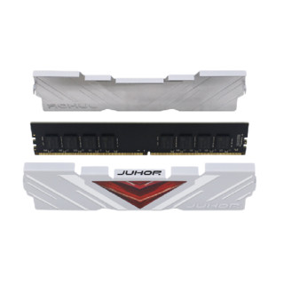 JUHOR 玖合 忆界系列 白甲 DDR4 3600MHz 台式机内存 马甲条 白色 32GB 16GBx2