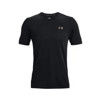 UNDER ARMOUR 安德玛 RUSH 男子运动T恤 1370441-001 黑色 M