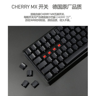 CHERRY 樱桃MX3.0S 机械键盘有线游戏办公笔记本电脑键盘无钢板结构 3.0S 黑色无光 红轴