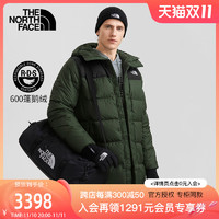 TheNorthFace北面中长款羽绒服男秋冬新款户外600蓬鹅绒防寒外套