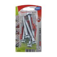 fischer 慧鱼 534999 尼龙锚栓套装 10*50mm 4套 配钉卡装