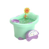 BESSIE BABY 贝喜 322 儿童泡澡桶 淡藻绿 小号+向日葵