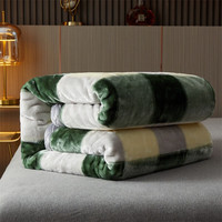 GRACE 洁丽雅 格调生活 拉舍尔毛毯 翡翠绿 180*220cm