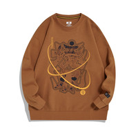 XTEP 特步 男子运动卫衣 979329920308 咖啡棕 L