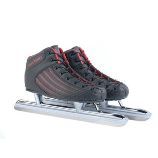 HEILONG 黑龙 L1 中性速滑冰刀鞋 黑色/红色 34