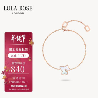 LOLA ROSE 常青藤镀香槟金手链女宝石时尚饰品生日礼物新年礼物