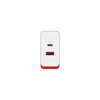 OnePlus 一加 SUPERVOOC 手机充电器 USB-A/Type-C 100W 白色+双Type-C 10A 数据线 1m 红色