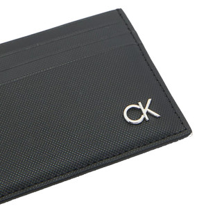 卡尔文·克莱 Calvin Klein 男士牛皮卡包 K50K507546BAX 黑色
