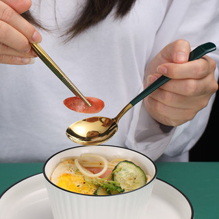 沃德百惠 304不锈钢筷子勺子可爱便携餐具三件套装单人学生外带收纳餐具盒
