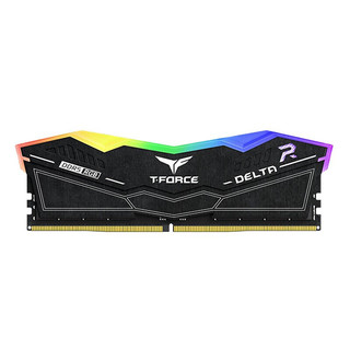 十铨(Team) DELTA 炫彩RGB DDR5 6400 台式机灯条 高频电脑内存条 白色 32G（16Gx2）