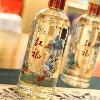 WULIANGYE 五粮液 红福春 绿豆酒 52%vol 浓香型白酒 500ml*2瓶 礼盒装