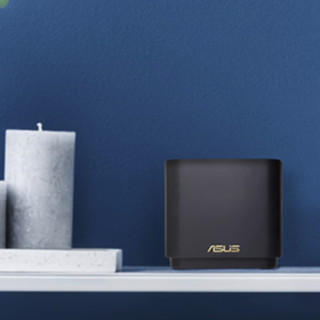 ASUS 华硕 灵耀 AX小魔方 Pro 双频3000M 家用级千兆Mesh分布式路由器 Wi-Fi 6 黑色 单个装