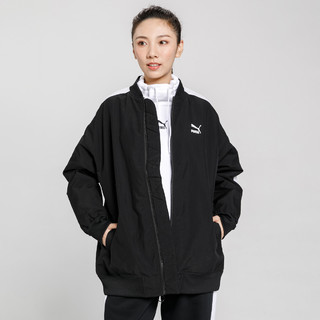 限尺码：PUMA 彪马 女款保暖拼接休闲拉链棉服外套CLASSICS