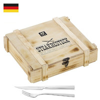 ZWILLING 双立人 德国进口双立人餐具不锈钢刀叉套装12件套07150-359 木质礼盒装木盒装 西餐12件套 6刀6叉