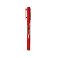 uni 三菱铅笔 PM-120T 双头水性记号笔 红色 1支装