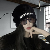 皮尔·卡丹 2022新款秋季百搭时尚韩版女款加厚保暖包头帽月子帽女秋冬季