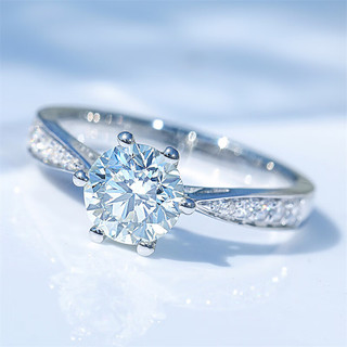 SEAZA 喜钻 婚礼系列 R7049 女士永爱18K白金钻石戒指 50分 VS1 D-E