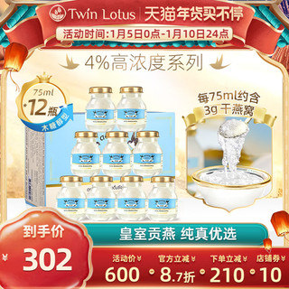 Twin Lotus 双莲 泰国双莲燕窝即食孕妇4%木糖醇款75mlx6