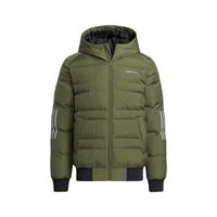adidas NEO M DWN 3S PUF JK 男子运动羽绒服 H45270 深橄榄绿 XL
