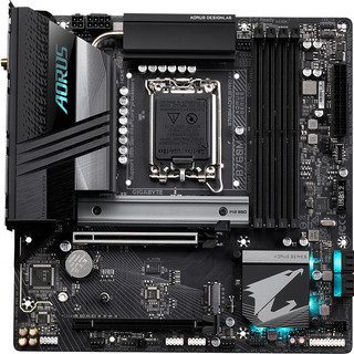 GIGABYTE 技嘉 小雕PRO AX B760M AORUS PRO AX D5 M-ATX主板（Intel B760/LGA1700）