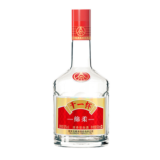 WULIANGYE 五粮液干一杯绵柔52%vol 浓香型白酒500ml 单瓶装【报价价格