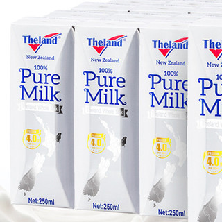 Theland 纽仕兰 4.0g优质乳蛋白 纯牛奶 250ml*30盒