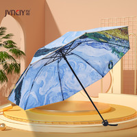 双层黑胶晴雨伞两用遮阳防晒防紫外线小巧便携折叠雨伞男女太阳伞