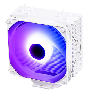 PCCOOLER 超频三 东海R4000W ARGB 157mm 单塔 风冷散热器 白色