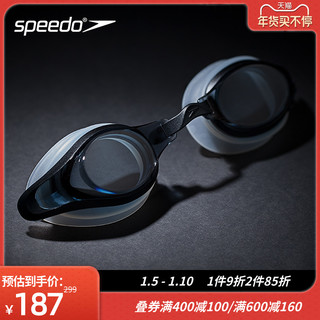SPEEDO 速比涛 811321B975 男女士游泳眼镜 (防雾、蓝色、600度)