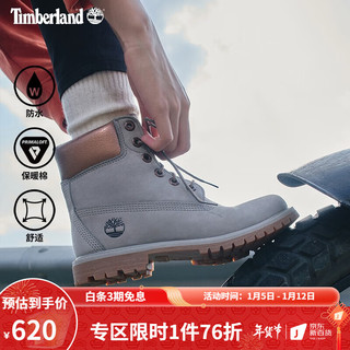 Timberland 6英寸防水  A1VAZ 马丁靴 A1BK7W/灰色 37