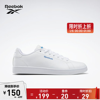 Reebok 锐步 Court Series 中性休闲运动鞋 GW2730 白色 44.5