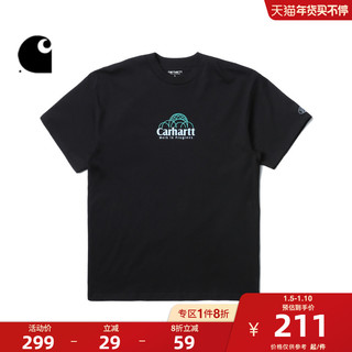 carhartt WIP 短袖T恤男装圆顶建筑结构LOGO字母图案刺绣029978I
