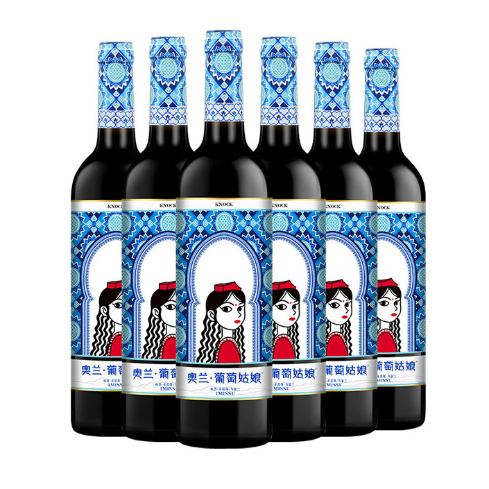 TORRE ORIA 葡萄姑娘 玛纳斯干型红葡萄酒 6瓶*750ml套装