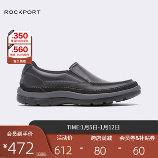 ROCKPORT 乐步 Get Your Kicks系列 男士休闲乐福鞋 CG8848 黑色 39