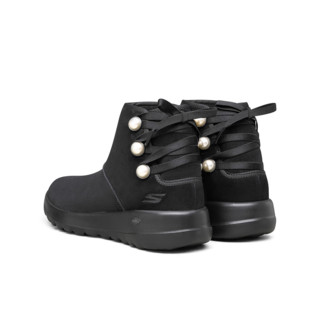 SKECHERS 斯凯奇 ON THE GO系列 女子休闲运动鞋 144027/BBK 全黑色 36