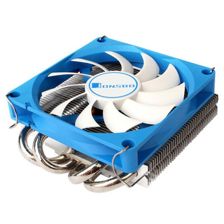 乔思伯HP400 台式itx主机电脑CPU风扇散热器热管静音塔式风冷AMD HP400S 支持十二代（高度36MM）