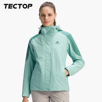 探拓（TECTOP）探拓（TECTOP）三合一户外服男女抓绒内胆多功能可拆卸防风登山服 女款豆绿 S