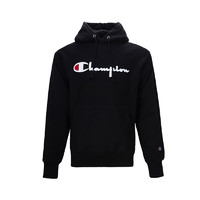 PLUS会员：Champion 男士刺绣logo连帽卫衣 GF68-Y08069-001