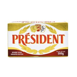 PRÉSIDENT 总统 黄油发酵黄油块 500g